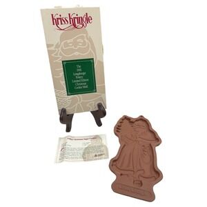 1991‎ Longaberger Pottery Kriss Kringle Cookie Mold